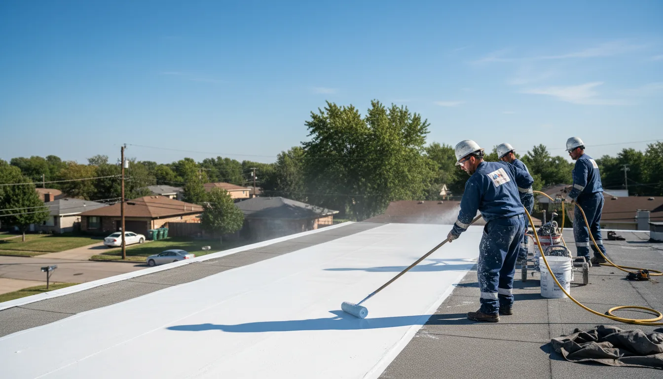 Commercial roof coating in Rentz, GA near me